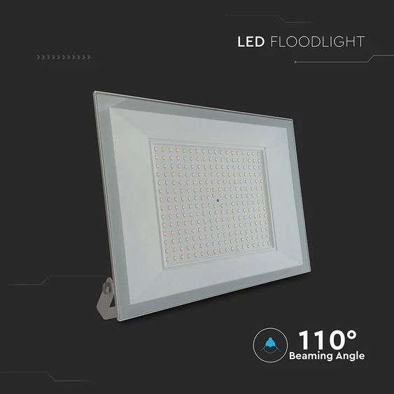 V-TAC FN-széria LED reflektor 200W hideg fehér, fehér házzal - SKU 23978