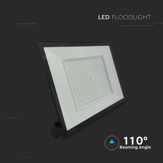 V-TAC FN-széria LED reflektor 200W hideg fehér, fekete házzal - SKU 23977