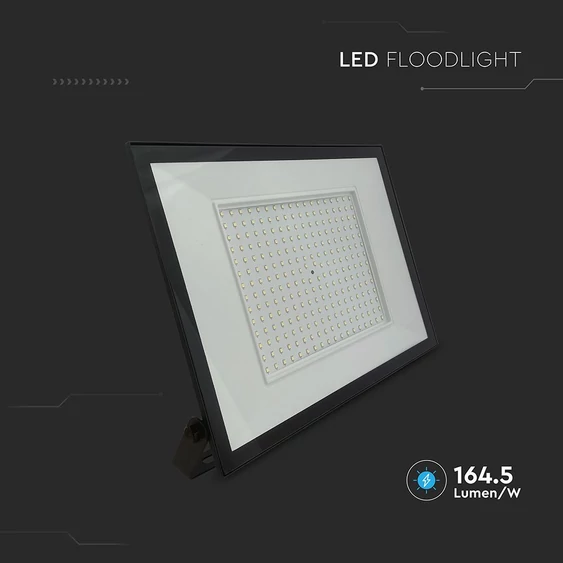 V-TAC FN-széria LED reflektor 200W hideg fehér, fekete házzal - SKU 23977