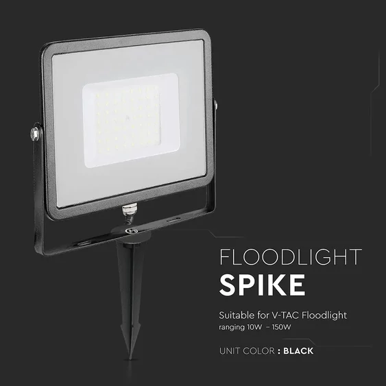 Floodlight Spike Black D60 H265