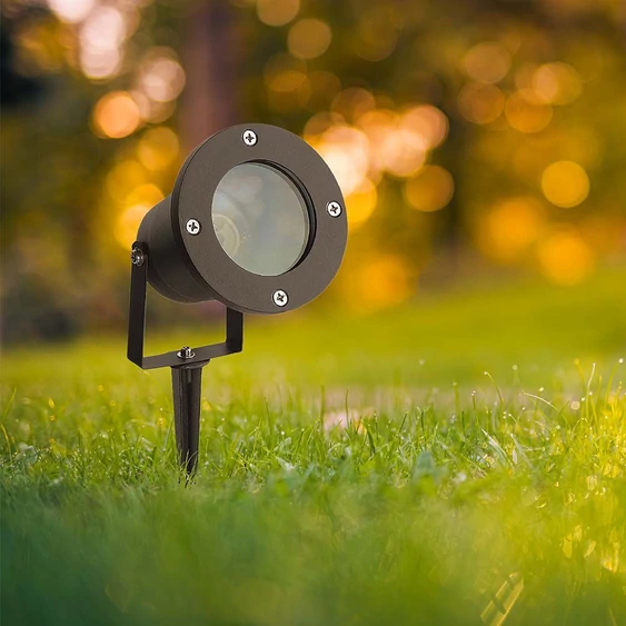 GU10 Aluminium Garden spike fitting, IP65