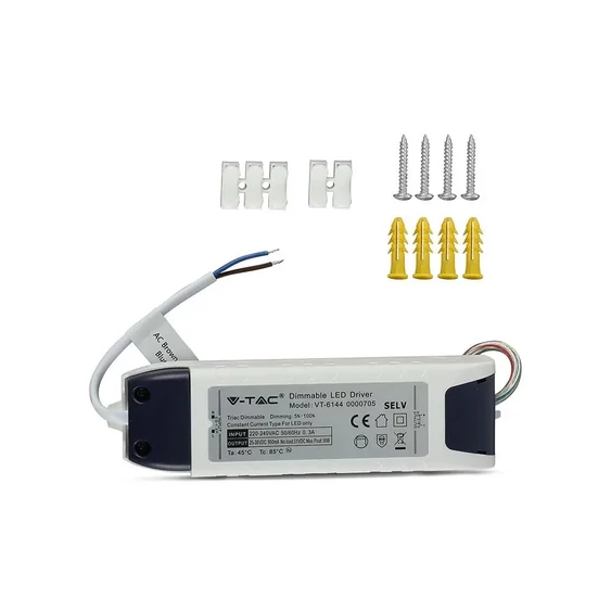 V-TAC függeszthető dimmelhető átlátszó LED lámpa panel 40W 121cm természetes fehér - SKU 6458
