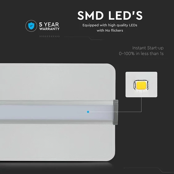 V-TAC függeszthető dimmelhető átlátszó LED lámpa panel 40W 121cm természetes fehér - SKU 6458