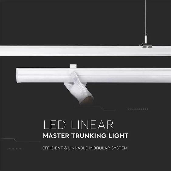 V-TAC függeszthető lineáris LED lámpa 150cm 50W 120° természetes fehér (főmodul) - SKU 1361