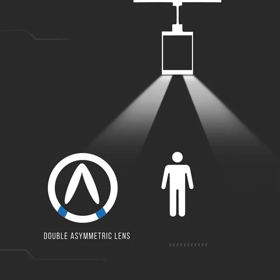 50W LED Linear Master Trunking Double Asymmetrick Lens 4000K