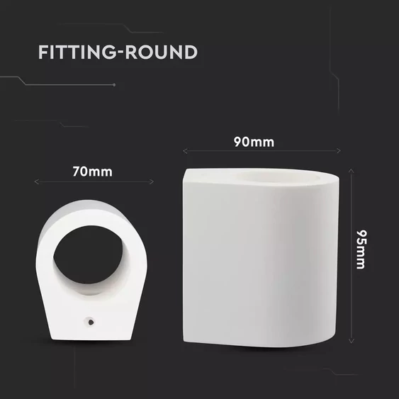 G9 Fitting Round White