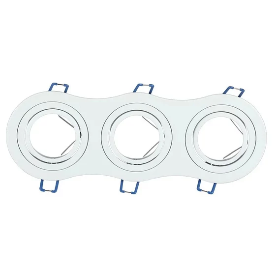 3*GU10 Fitting Round White