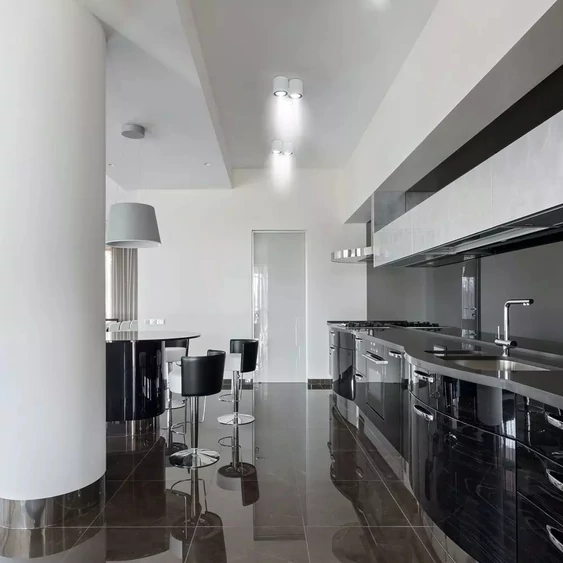 GU10 Fitting Surface Round White