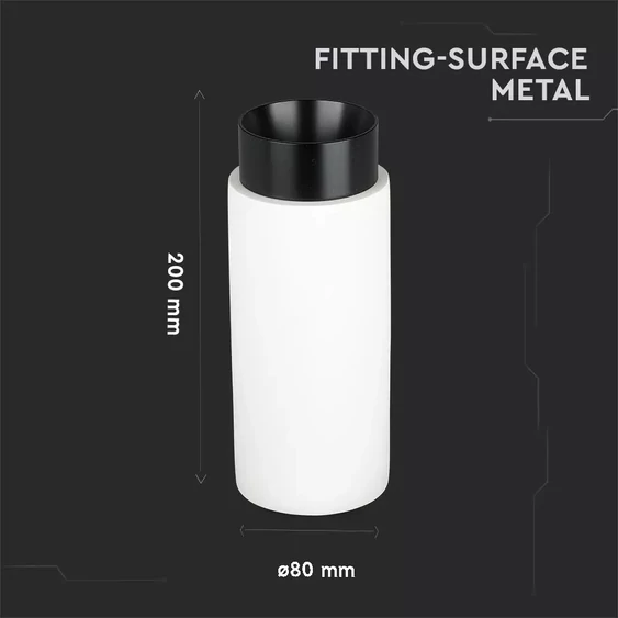 GU10 Fitting Gypsum Metal With Gun Black Bottom