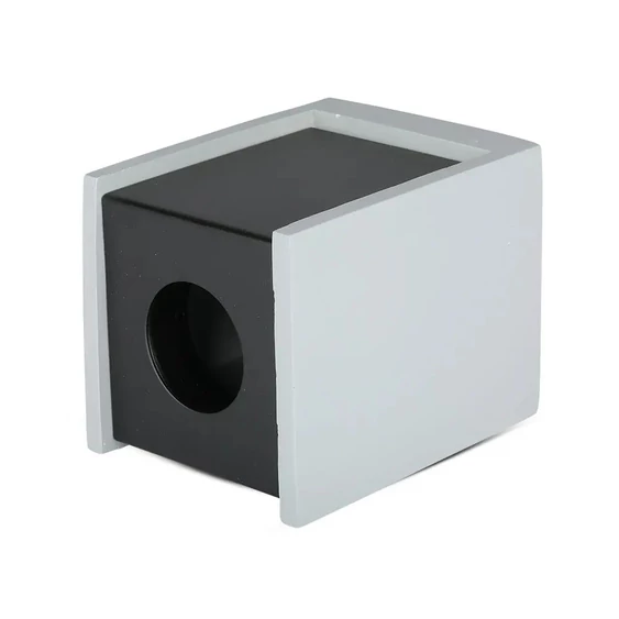 GU 10 Fitting Gypsum Surface With Gun Black Bottom Square