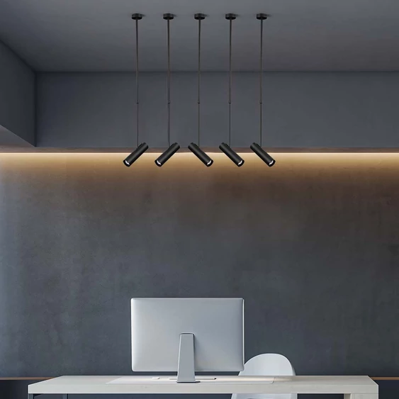 GU10 Aluminium hanging fitting, Black