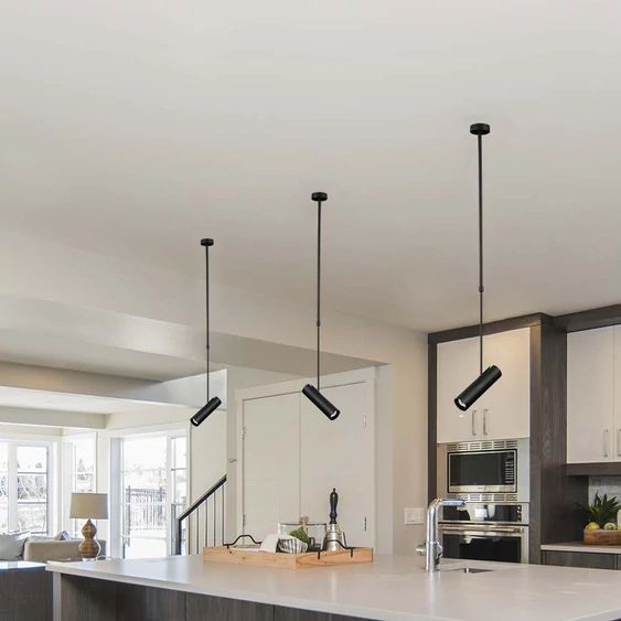 GU10 Aluminium hanging fitting, Black