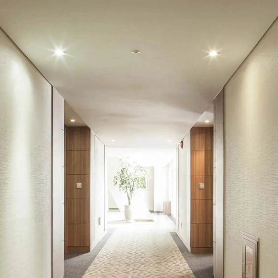 GU10 Fitting Round White Frame + Gold Reflector