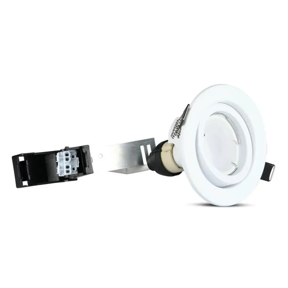 LED Spotlight - 5W GU10 With Fitting White Body 6400K 3pcs/Pack