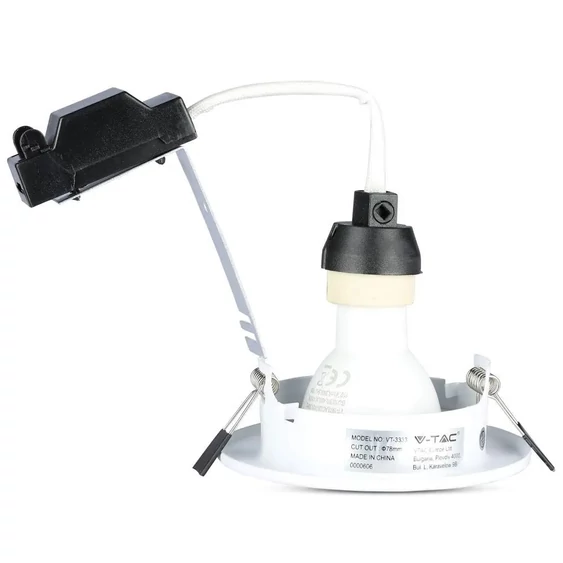 LED Spotlight - 5W GU10 With Fitting White Body 6400K 3pcs/Pack