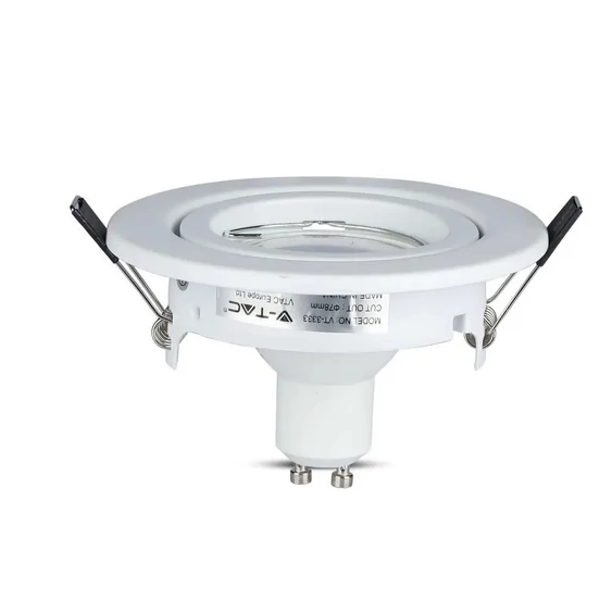 LED Spotlight - 5W GU10 With Fitting White Body 6400K 3pcs/Pack