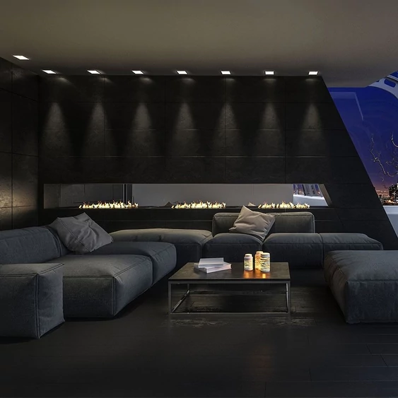 GU10 Fitting Square Movable Bronze