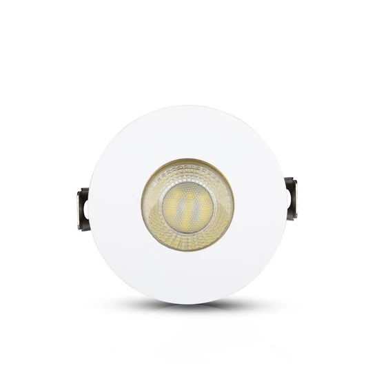 V-TAC GU10 LED spotlámpa keret, fehér+arany billenthető lámpatest - SKU 3158