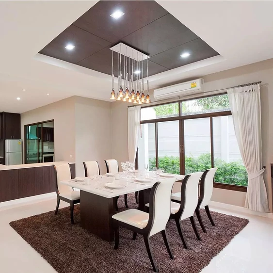 GU10 Fitting Square Gypsum Deep 120x120 White