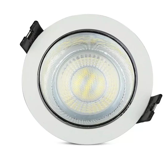 GU10 Fitting White+Chorme Round VT-872