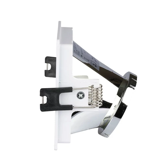 GU10 Fitting White+Chorme Square VT-875