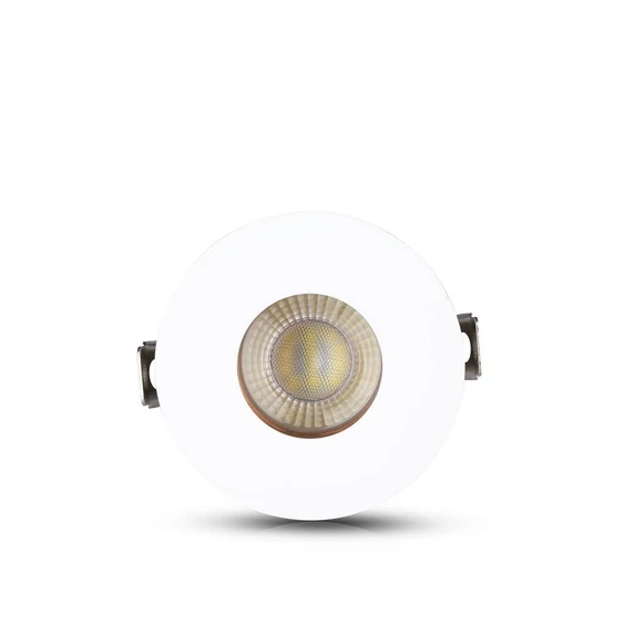 V-TAC GU10 LED spotlámpa keret, fehér+rózsaarany billenthető lámpatest - SKU 3159