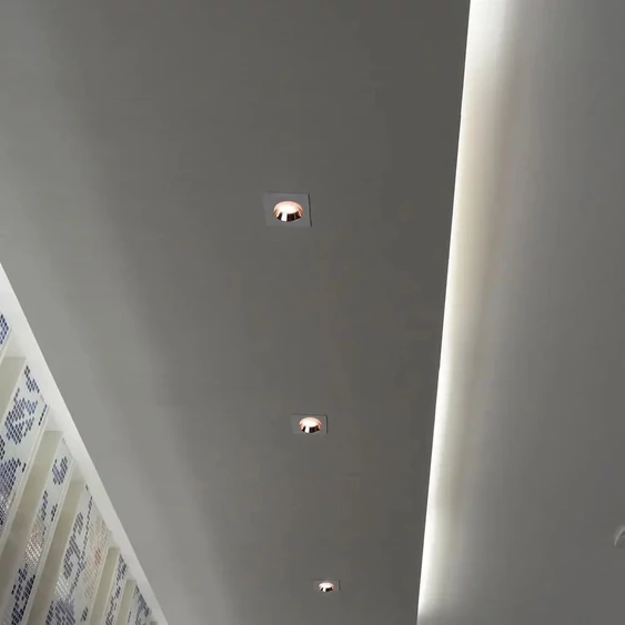 V-TAC GU10 LED spotlámpa keret, fehér+rózsaarany fix lámpatest - SKU 3117
