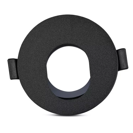 GU10 Fitting Black + Black  Round