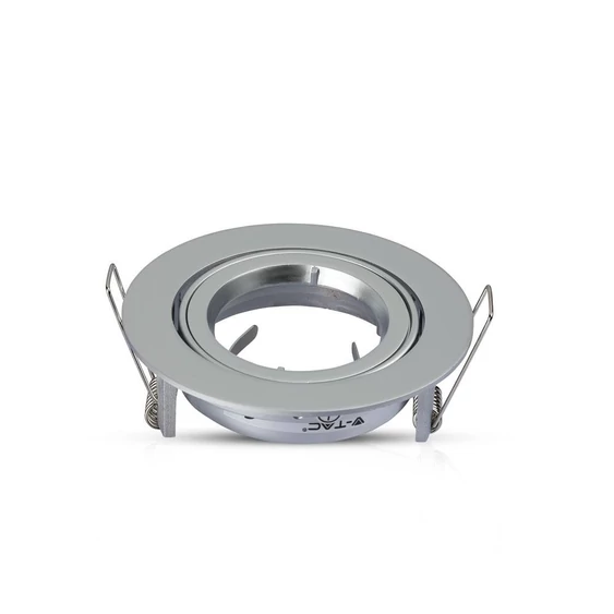 V-TAC Twist-To-Open GU10 LED spotlámpa keret, króm billenthető lámpatest - SKU 3647