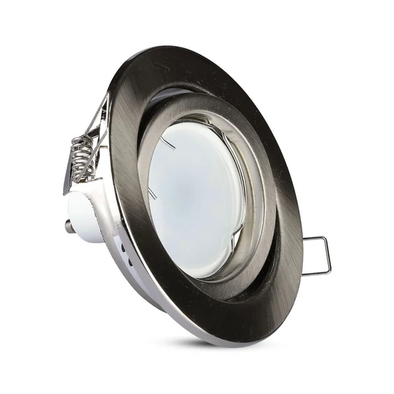 GU10 Housing Round Movable Satin Nickel