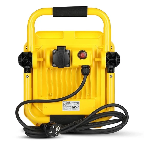 V-TAC hordozható 230V LED reflektor 50W hideg fehér 80 Lm/W - SKU 946