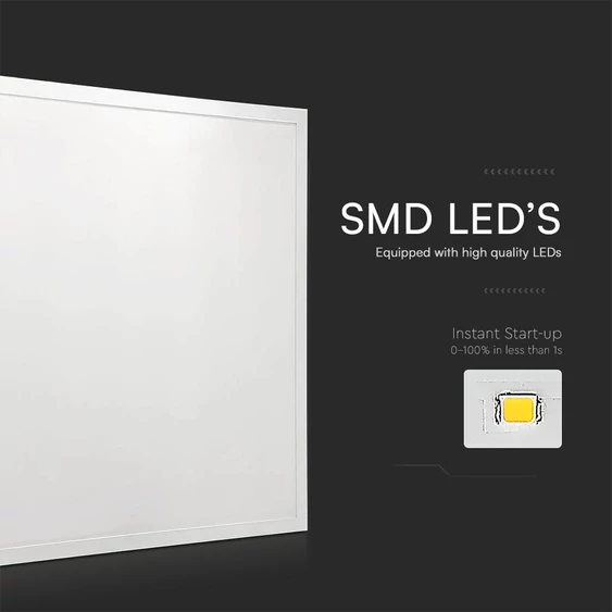 V-TAC IP65 süllyeszthető LED panel természetes fehér 36W 60 x 60cm, 120 Lm/W, Back-Lit- SKU 23456