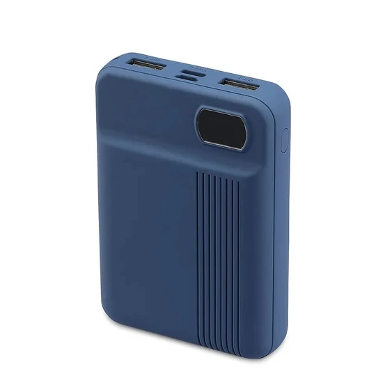 V-TAC kék, 10000mAh powerbank, kijelzővel - SKU 8853