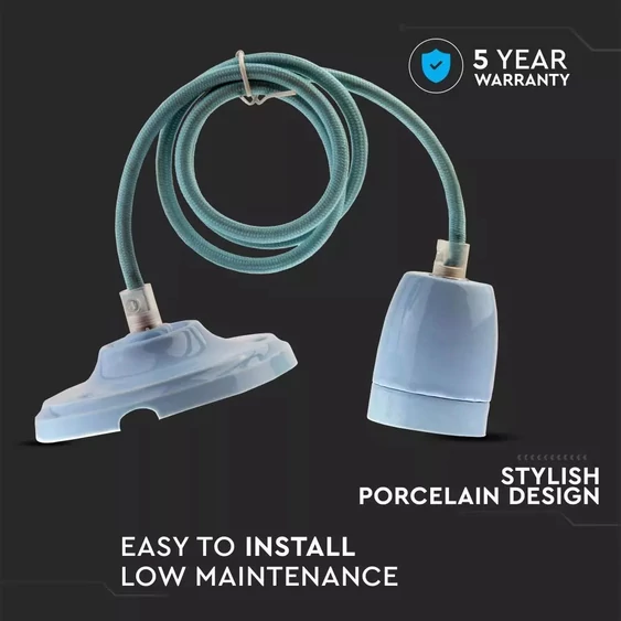 Porcelan Lamp Pendant Blue