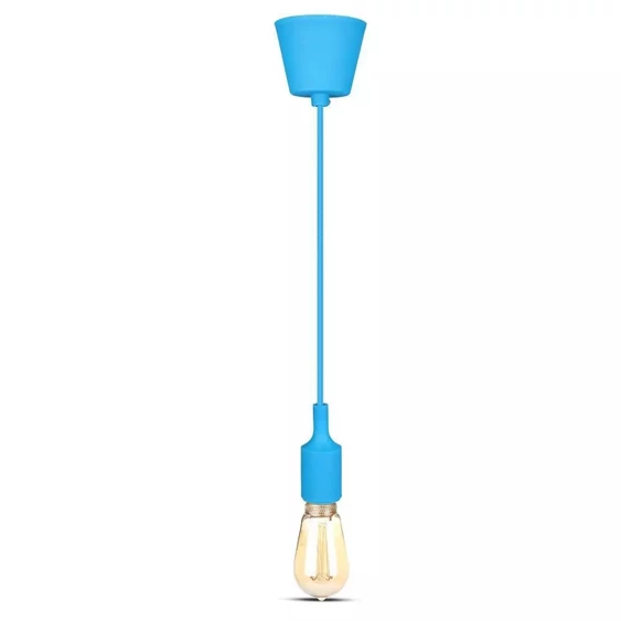 V-TAC kék szilikon függeszték, E27 foglalattal - SKU 3476