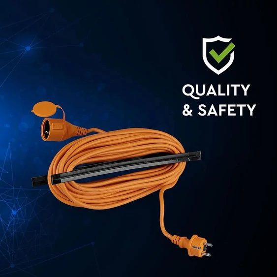 Extension Cord 3G 1.5MM*15M 1 Way 16A IP44 Orange&Black