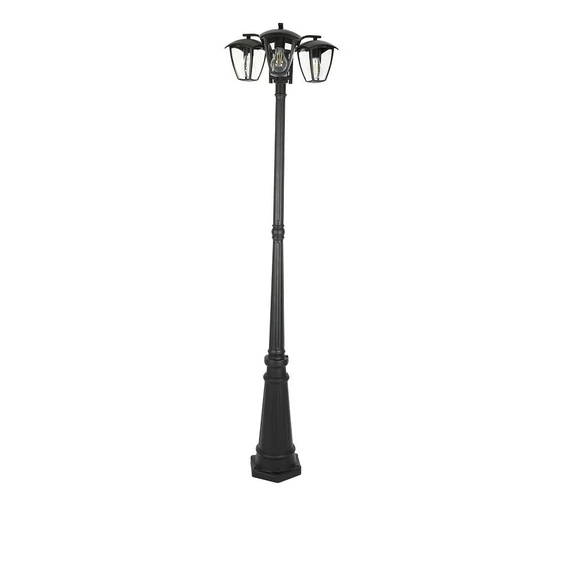 Pole Lamp 3XE27 1990mm IP44 Black