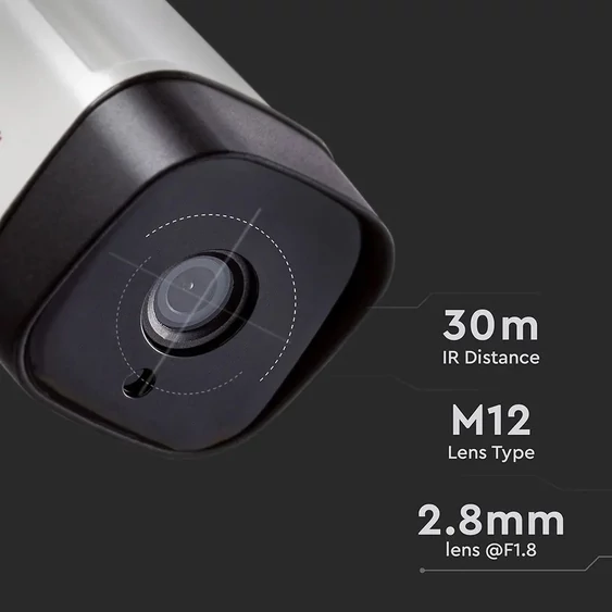 V-TAC kültéri, analóg biztonsági kamera, 1080p - SKU 8475