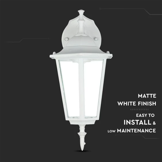 Wall Lamp E27 Matt White Down