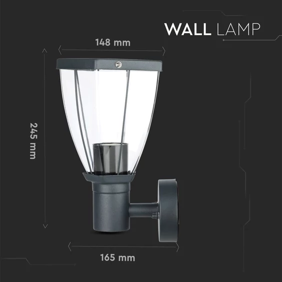 Wall Lamp Matt Black UP