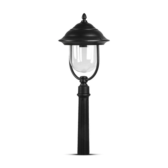 Pole Lamp With Clear PC Cover Black