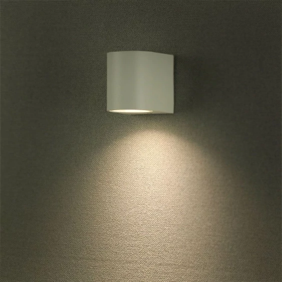 Wall Sleek Wall Fitting  Round White Body 1Way IP44