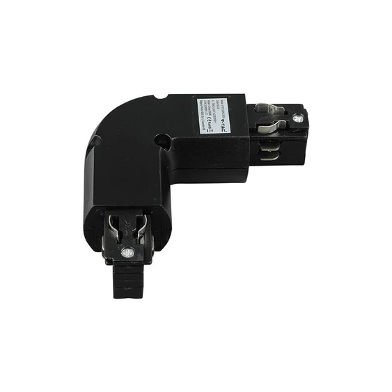 V-TAC L alakú tracklight sín csatlakozó, fekete - SKU 3528