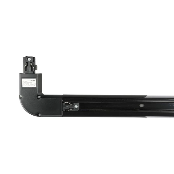 V-TAC L alakú tracklight sín csatlakozó, fekete - SKU 3528