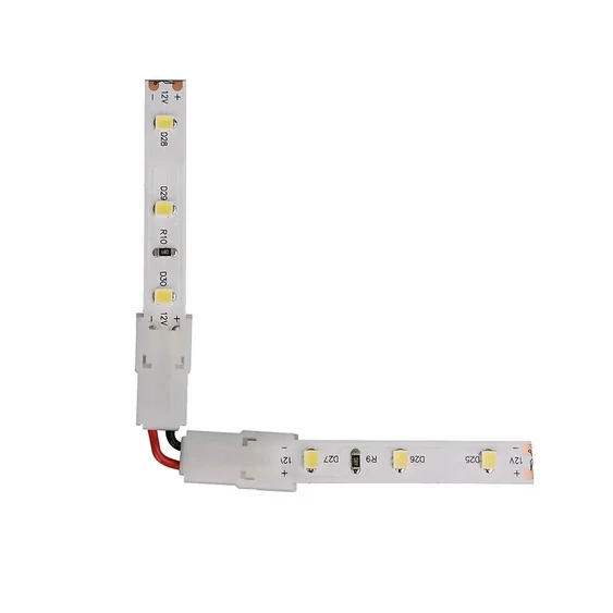 V-TAC L összekötő, 90°-os sarokelem 8mm SMD LED szalagokhoz - SKU 2658