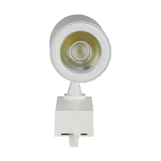 V-TAC LED 10°-os sínes spotlámpa állítható szöggel, 35W természetes fehér - SKU 211256