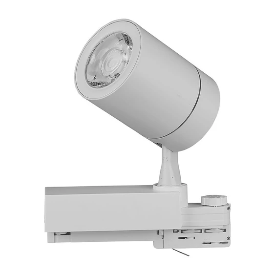 V-TAC LED 10°-os sínes spotlámpa állítható szöggel, 35W természetes fehér - SKU 211256