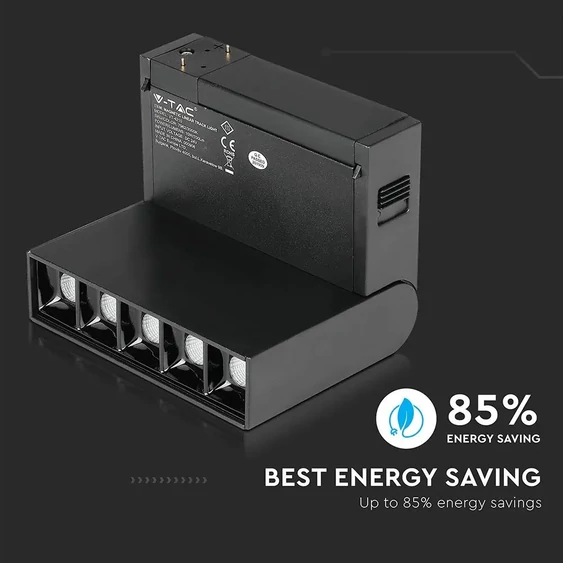 V-TAC LED dönthető spotlámpa mágneses sínhez 10W CRI>90 UGR<19 meleg fehér - SKU 7962