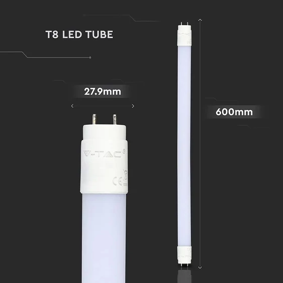 V-TAC EVO LED fénycső 60cm T8 7W természetes fehér 160 Lm/W - SKU 6475
