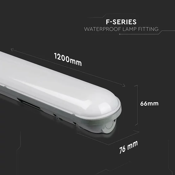 V-TAC LED lámpa 120cm 36W IP65 hideg fehér - SKU 6201